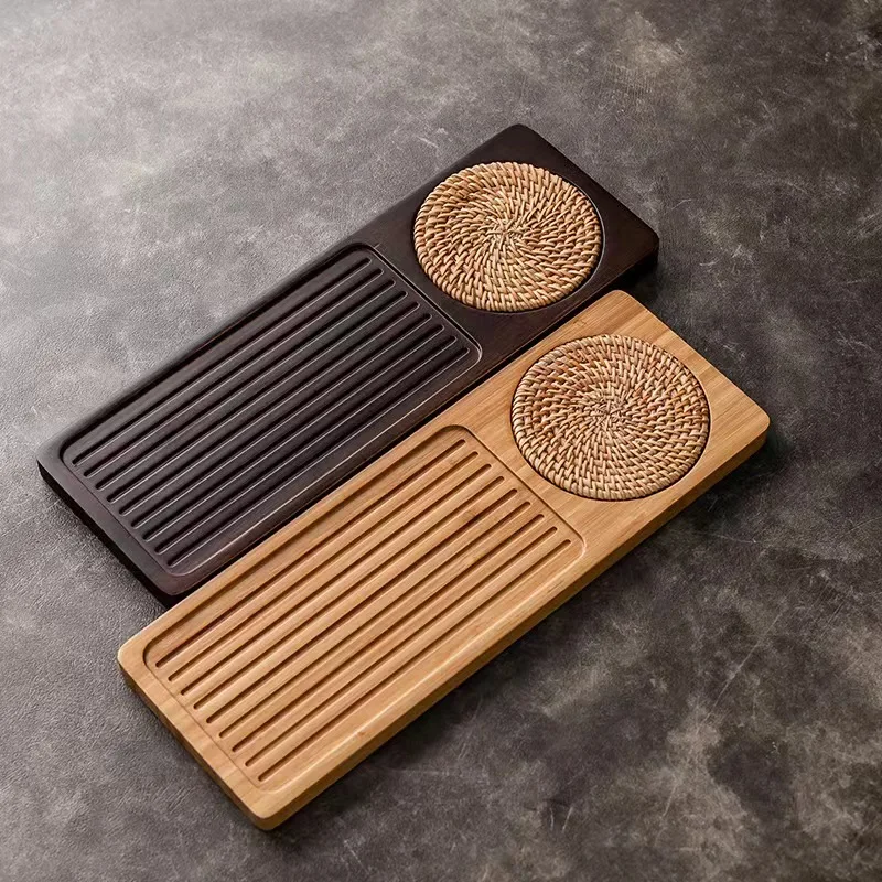 Dry Brew Bamboo Tea Tray with  - Home Cooking Recipes 评论和价格