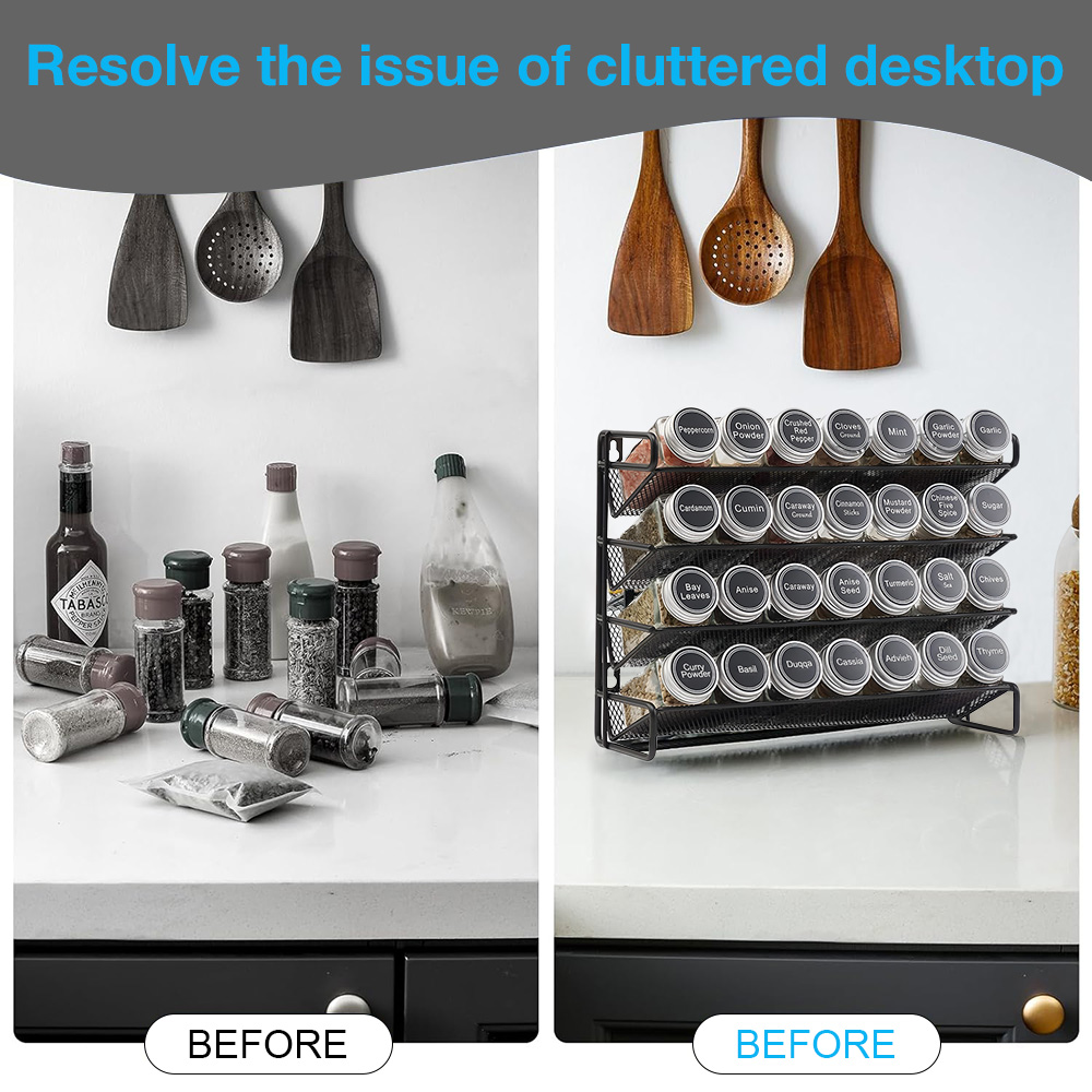 4 Tier Kitchen Spice Rack Cupb - Home Cooking Recipes 评论和价格