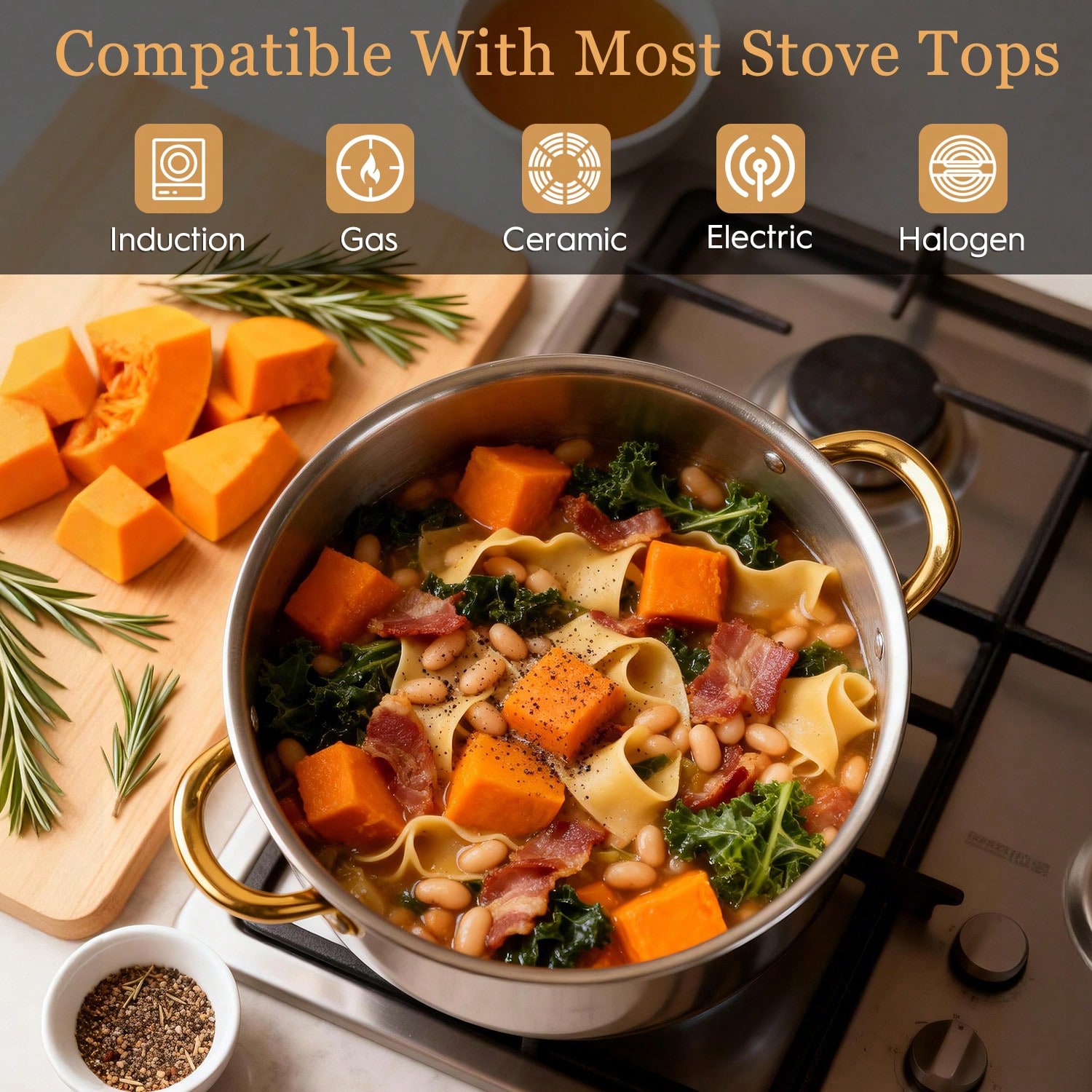 Stainless Steel Pot Set Modern - Home Cooking Cookbook 评论和价格