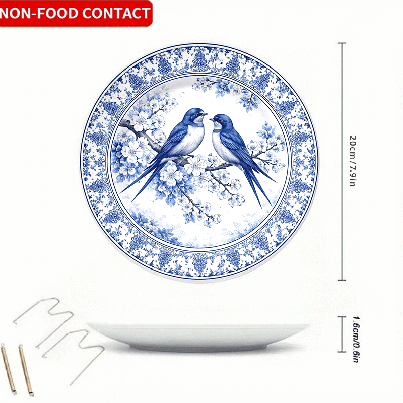 Decorative Plate with Blue-and - Home Cooking Recipes 评论和价格