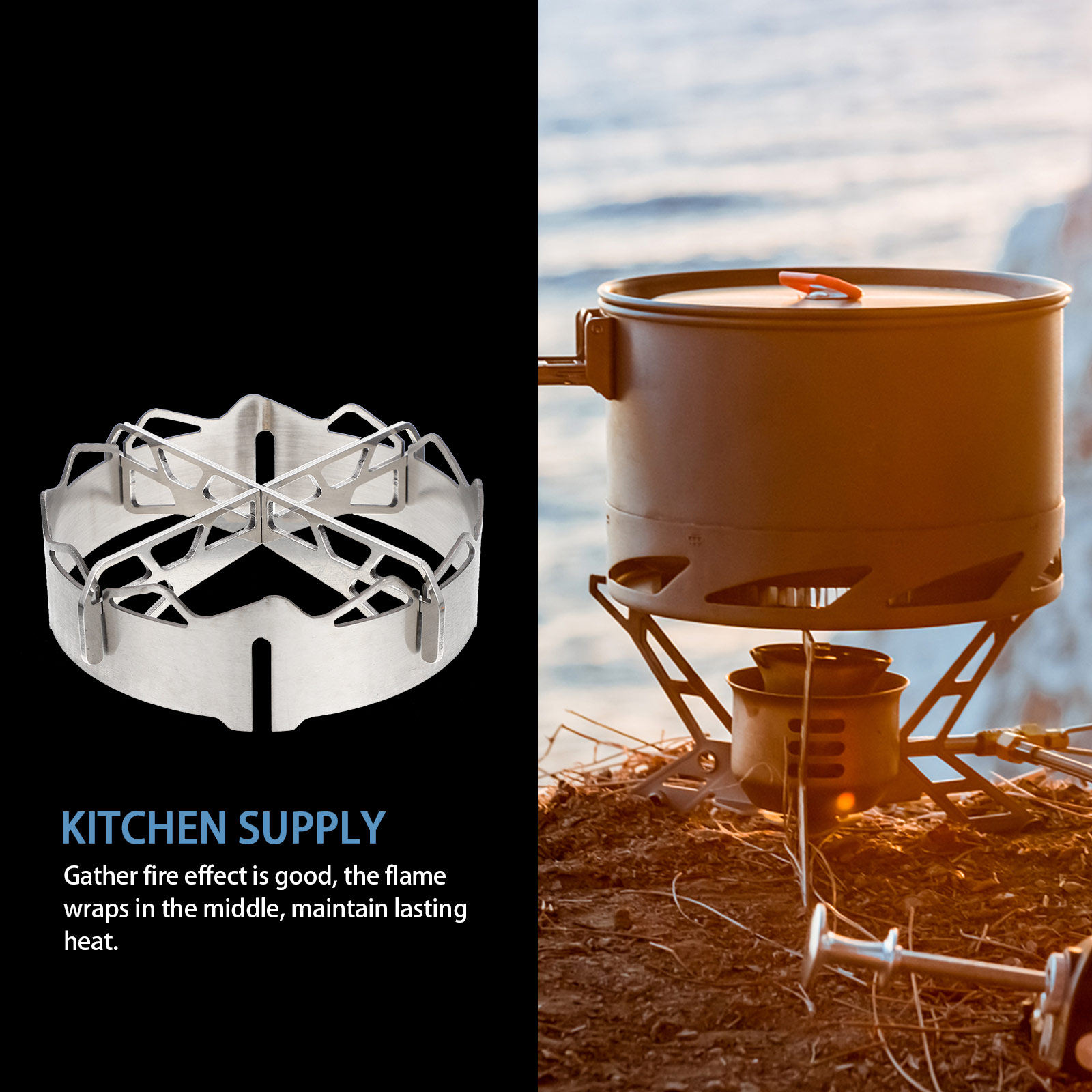 Stove Windproof Stainless Stee - Home Cooking Gas 评论和价格