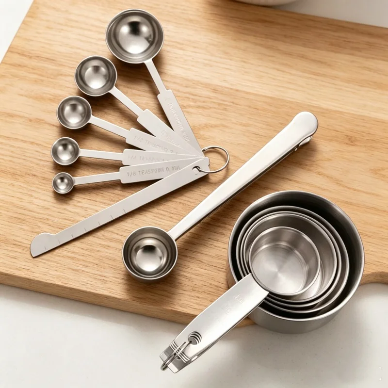 Stackable Stainless Steel Meas - Home Cooking Cookbook 评论和价格